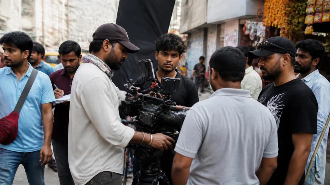 On-location video shoot